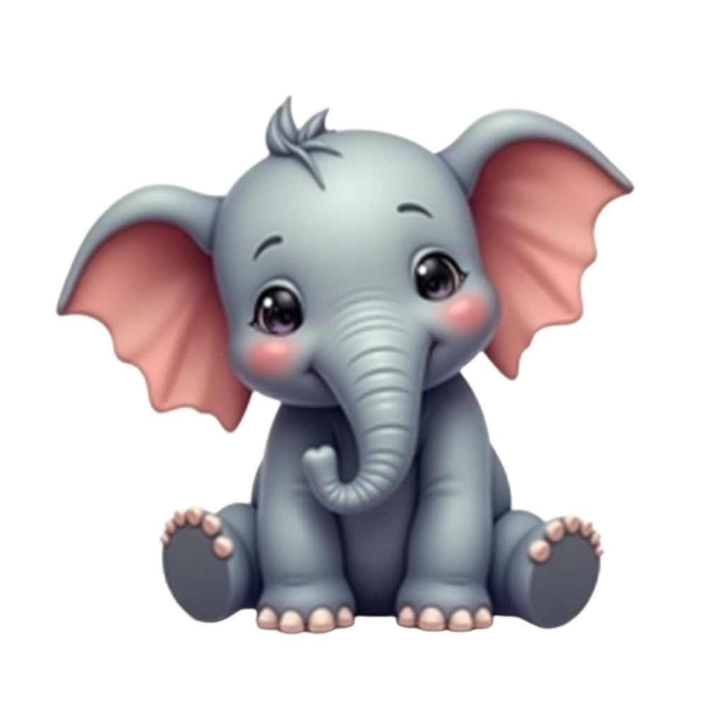 Adorable Elephant Illustration